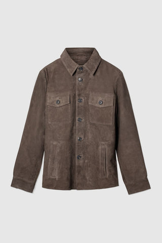 SUEDE SHIRT JACKET
