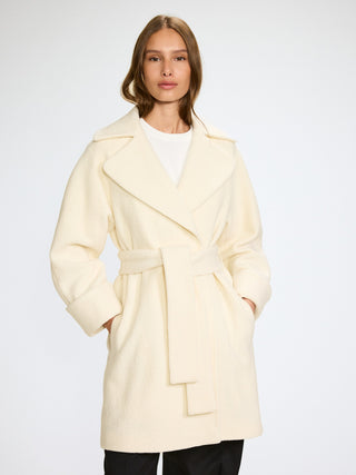 WMN WOOL COAT MID