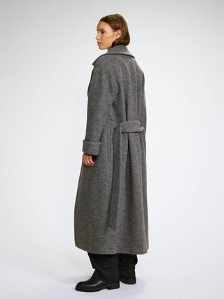 WMN WOOL COAT LONG