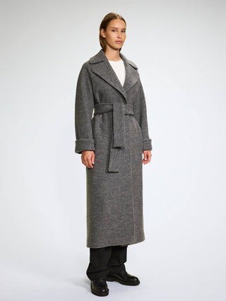 WMN WOOL COAT LONG