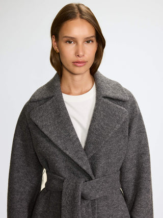 WMN WOOL COAT LONG