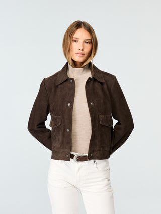 WMN SUEDE SHORT JACKET