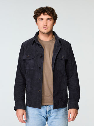 SUEDE SHIRT JACKET