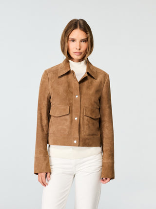 WMN SUEDE SHORT JACKET
