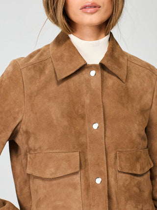 WMN SUEDE SHORT JACKET