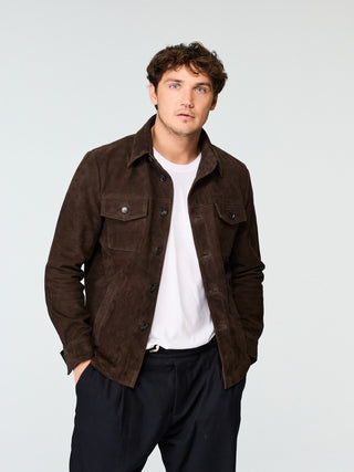 SUEDE ZIP JACKET