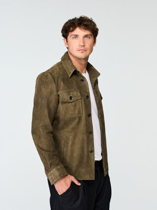 SUEDE SHIRT JACKET