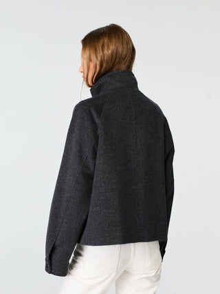 WMN WOOL/SILK SHORT JACKET