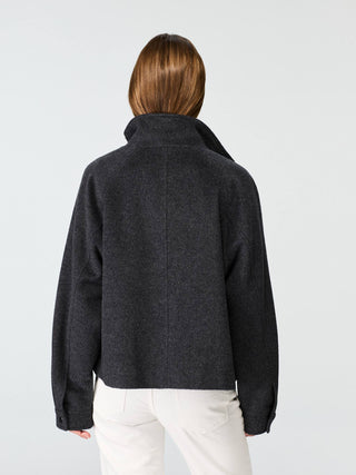 WMN WOOL/SILK SHORT JACKET