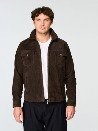 SUEDE ZIP JACKET