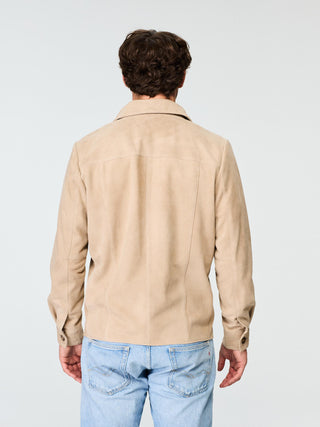 SUEDE SHIRT JACKET