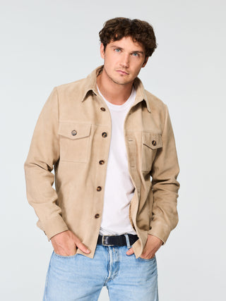 SUEDE SHIRT JACKET