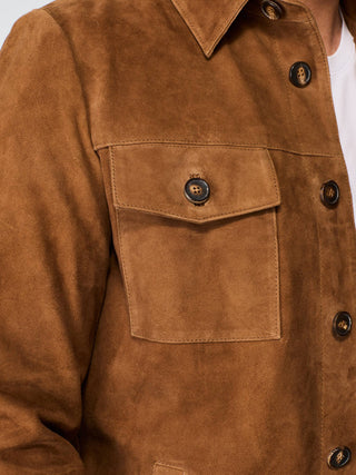 SUEDE SHIRT JACKET