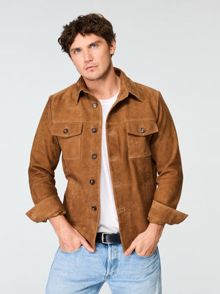 SUEDE SHIRT JACKET