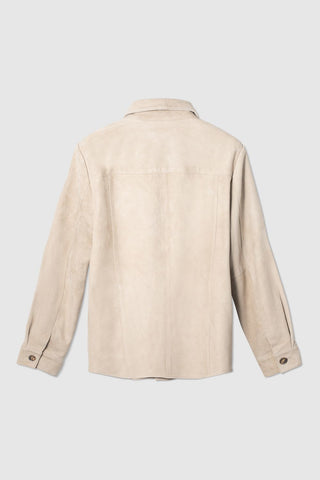 SUEDE SHIRT JACKET
