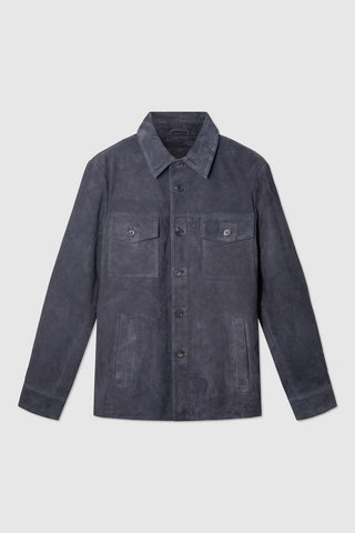 SUEDE SHIRT JACKET