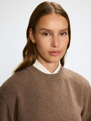 CASHMERE/MERINO SWEATER W