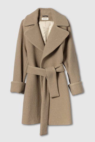 WMN WOOL COAT MID