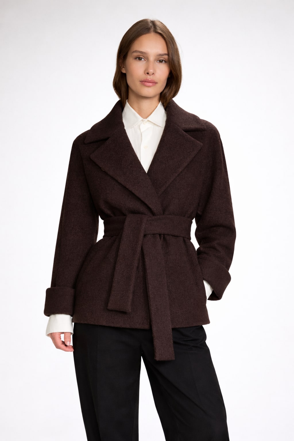 WMN WOOL COAT SHORT – The Product