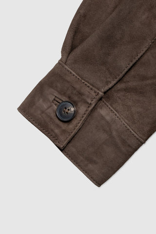 SUEDE SHIRT JACKET