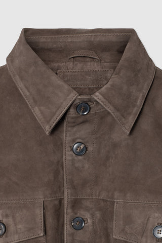 SUEDE SHIRT JACKET