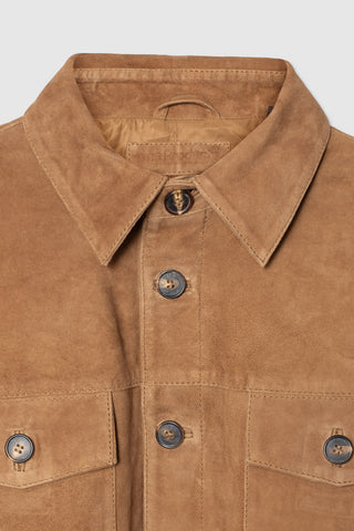 SUEDE SHIRT JACKET
