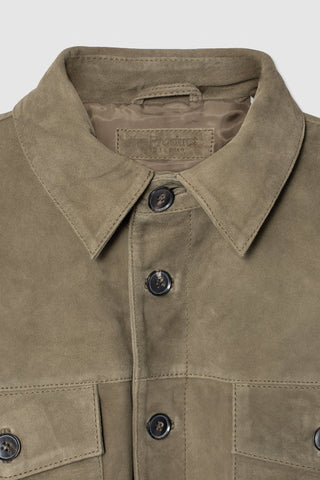 SUEDE SHIRT JACKET