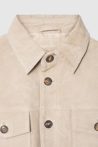SUEDE SHIRT JACKET