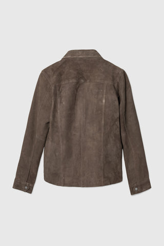 SUEDE ZIP JACKET