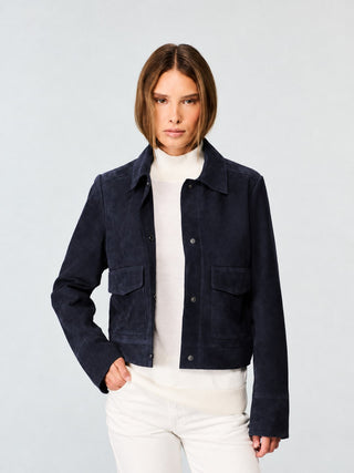 WMN SUEDE SHORT JACKET