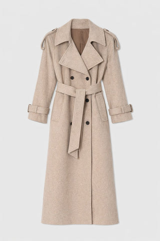 WMN WOOL TRENCH COAT