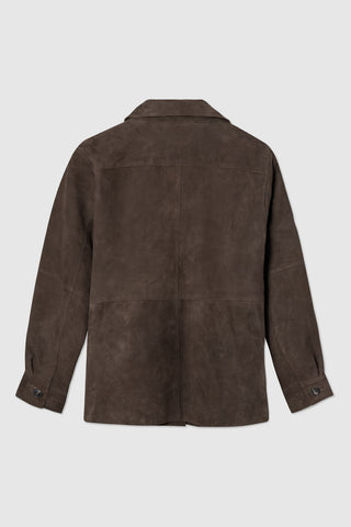 WMN SUEDE SHIRT JACKET