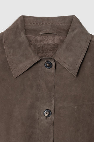 WMN SUEDE SHIRT JACKET