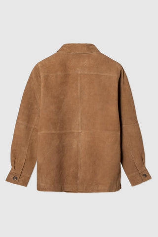 WMN SUEDE SHIRT JACKET