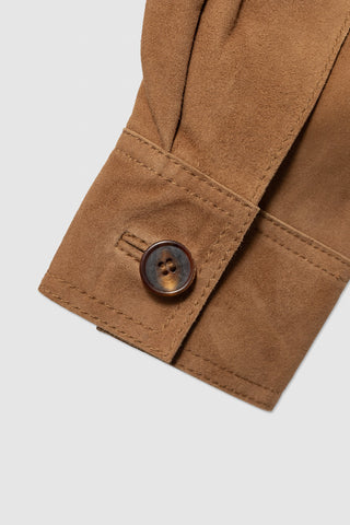 WMN SUEDE SHIRT JACKET