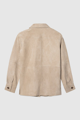 WMN SUEDE SHIRT JACKET
