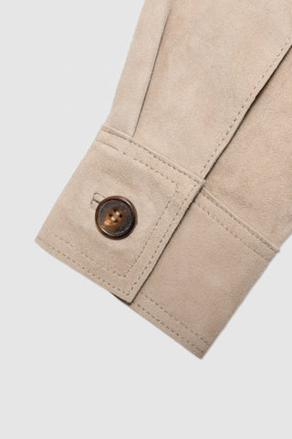 WMN SUEDE SHIRT JACKET