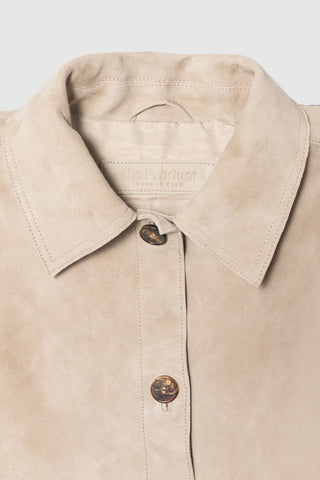 WMN SUEDE SHIRT JACKET