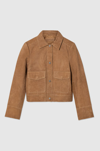WMN SUEDE SHORT JACKET