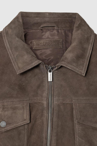 SUEDE ZIP JACKET