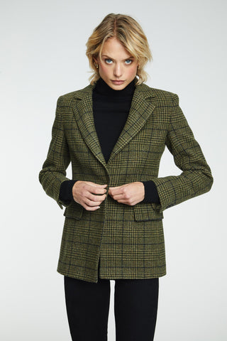 Wool Blazer Check