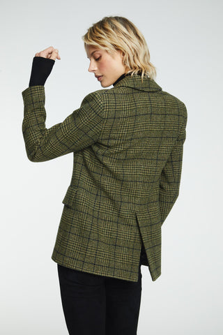 Wool Blazer Check